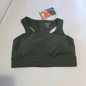 Mountain Warehouse Sports Bra Dark Green Size 4 New With Tags